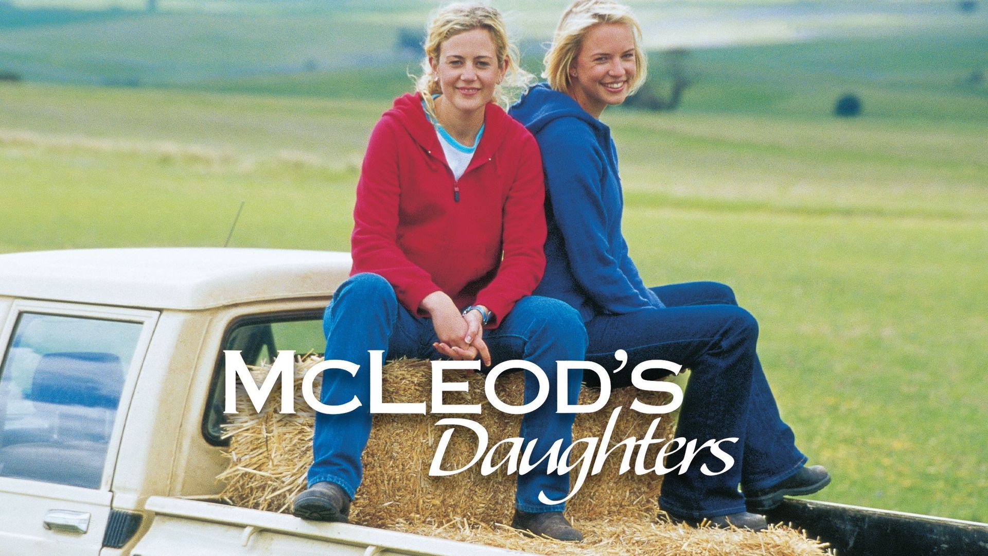 McLeod's Daughters cast image on truck streaming on Dove Channel